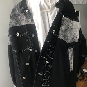 Very Unique Hand Made Denim Jacket 🖤🖤🌹🌹😎😎